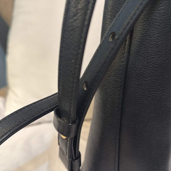 Black Leather Nova Check Burberry with adjustable strap - Picture 3 of 7